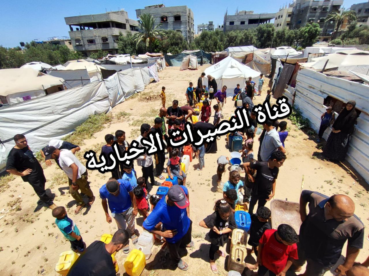 With the contributions of the souls of the righteous martyrs, two fresh water cars were made yesterd