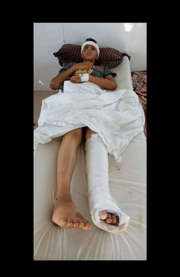 Your invitations to my relatives, Muhammad Al -Farra, who was injured in an artillery shell in the c