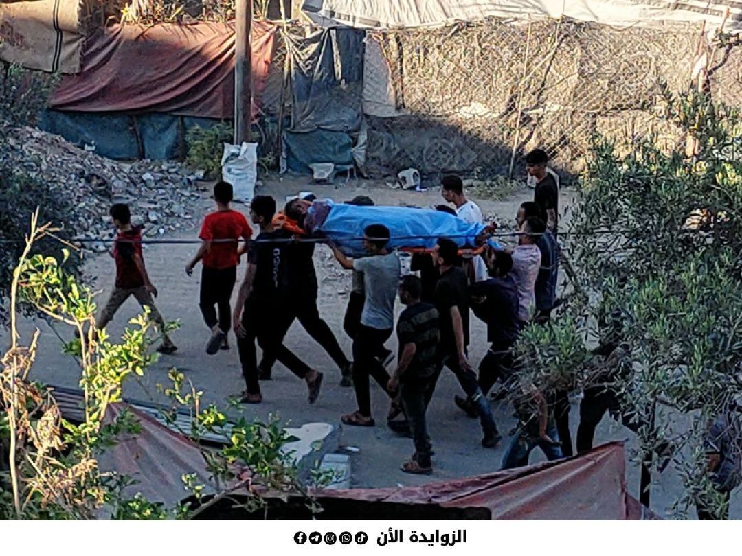 The funeral of the martyr Youssef Abu Dahdouj, who raised a short time ago in Al -Zawaida for his la