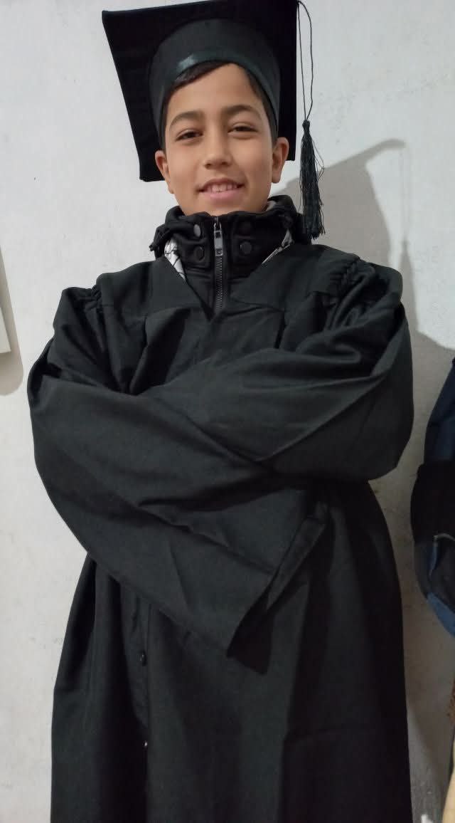 The martyr Abdullah Yasser Ahmed, who rose in the new camp massacre this morning, may God reward you
