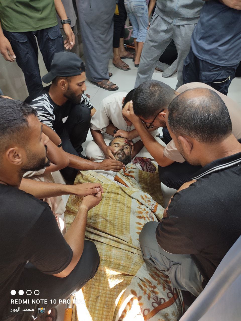 From the farewell of the martyrs at Al -Awda Hospital in Nasayrat