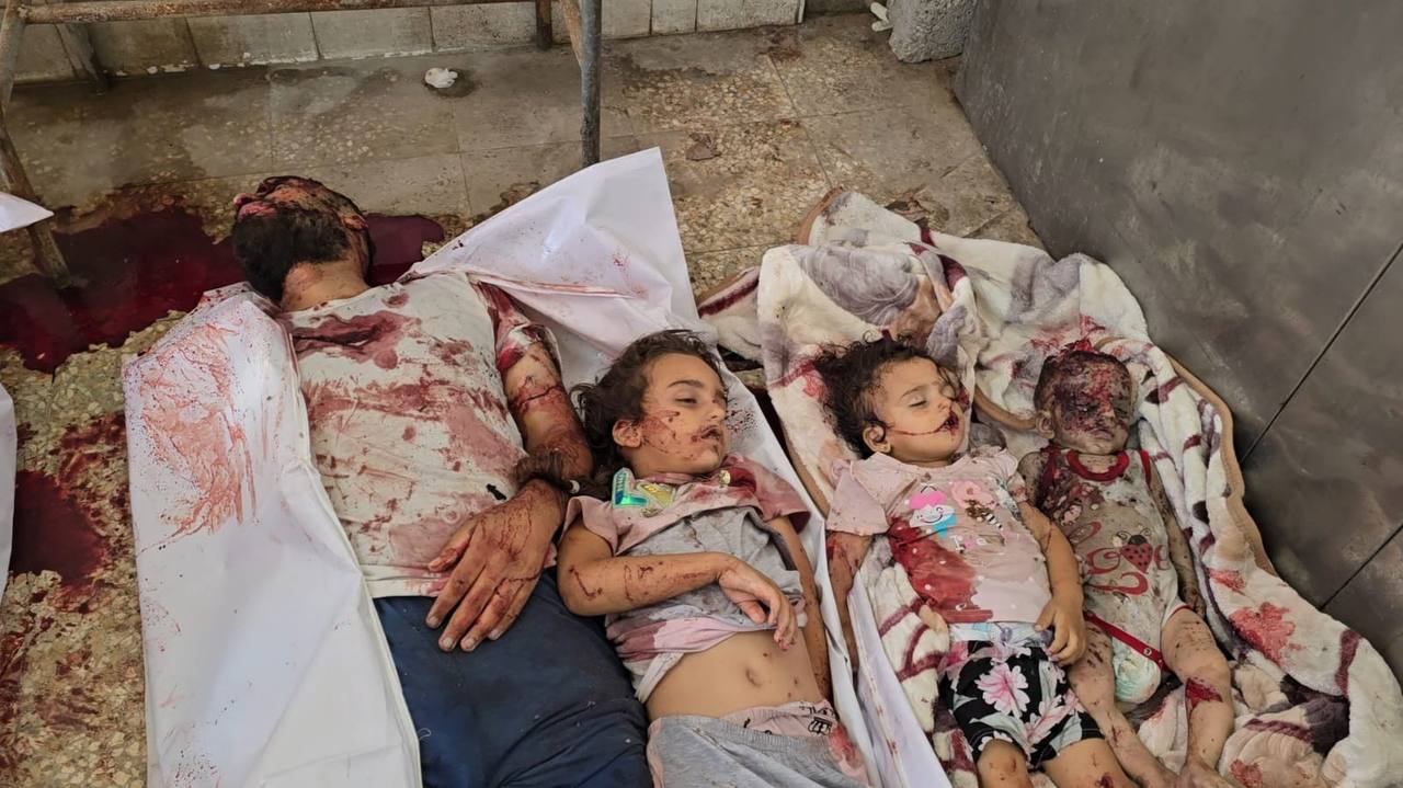 5 Martyrs .. Ayyash family wiped out of the civil registry at dawn today by targeting their tent in