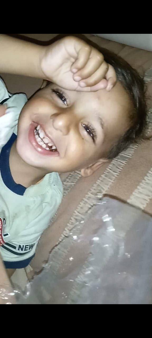 The loss of the child Ahmed Al -Mahrouq is two years old missing 5 hours ago on 5 Street Al -Mawasas