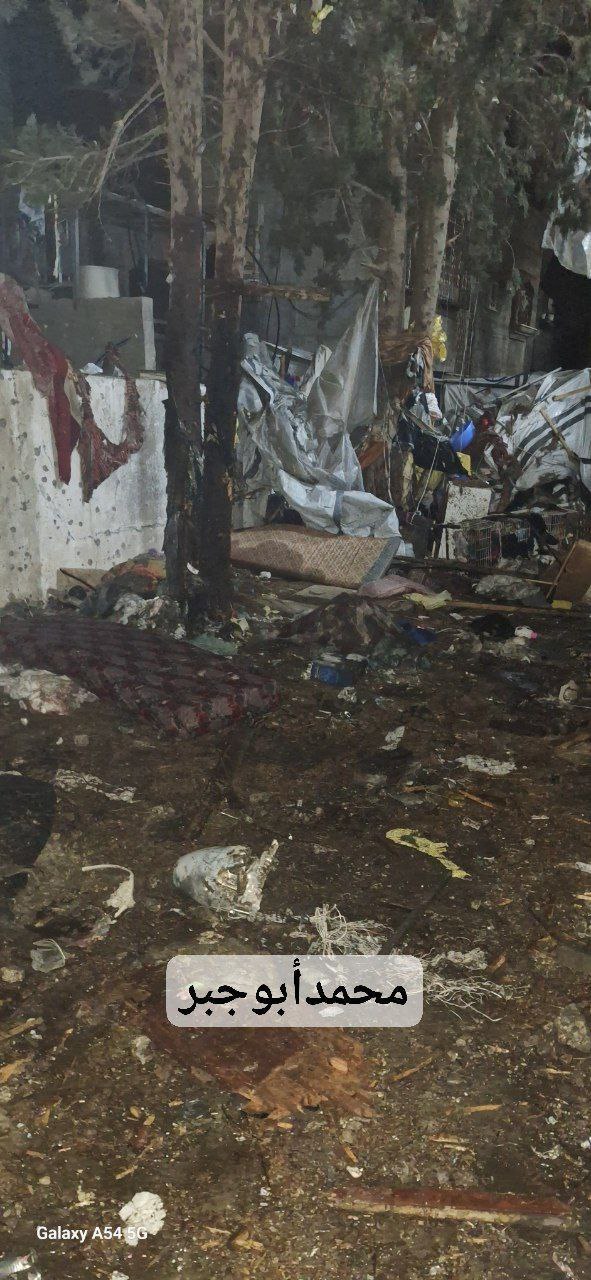 🟠🟠 The effects of the occupation bombing Abu Hilo School, which houses displaced people in Al -Burei