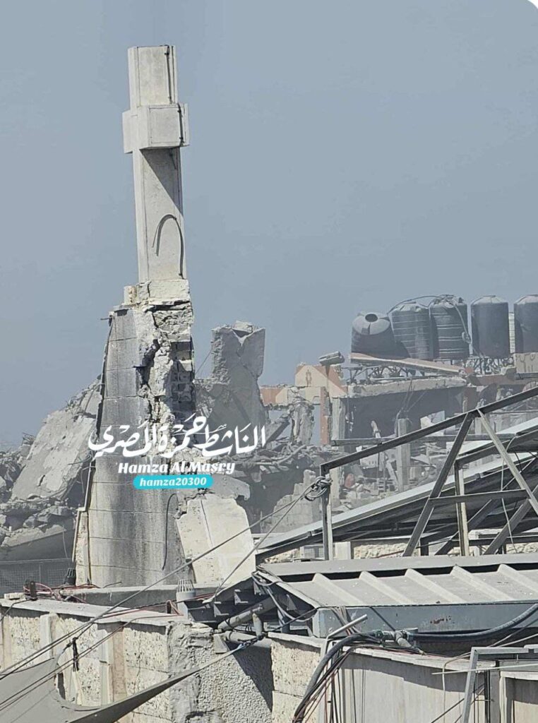 Deir Al -Ain Church .. After being targeted by the occupation aircraft
