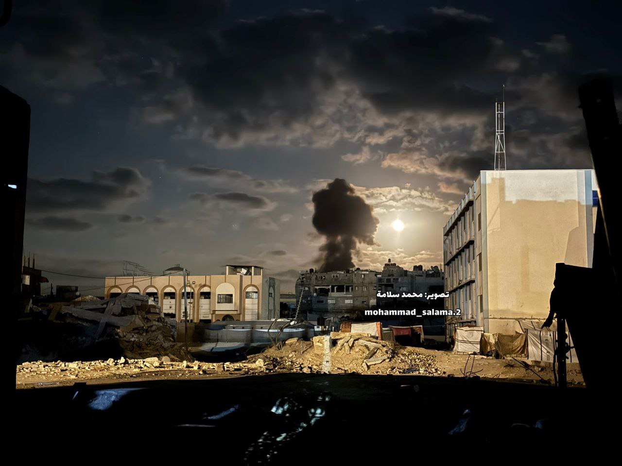 **Breaking News** | The Israeli occupation forces are bombarding a number of residential buildings i