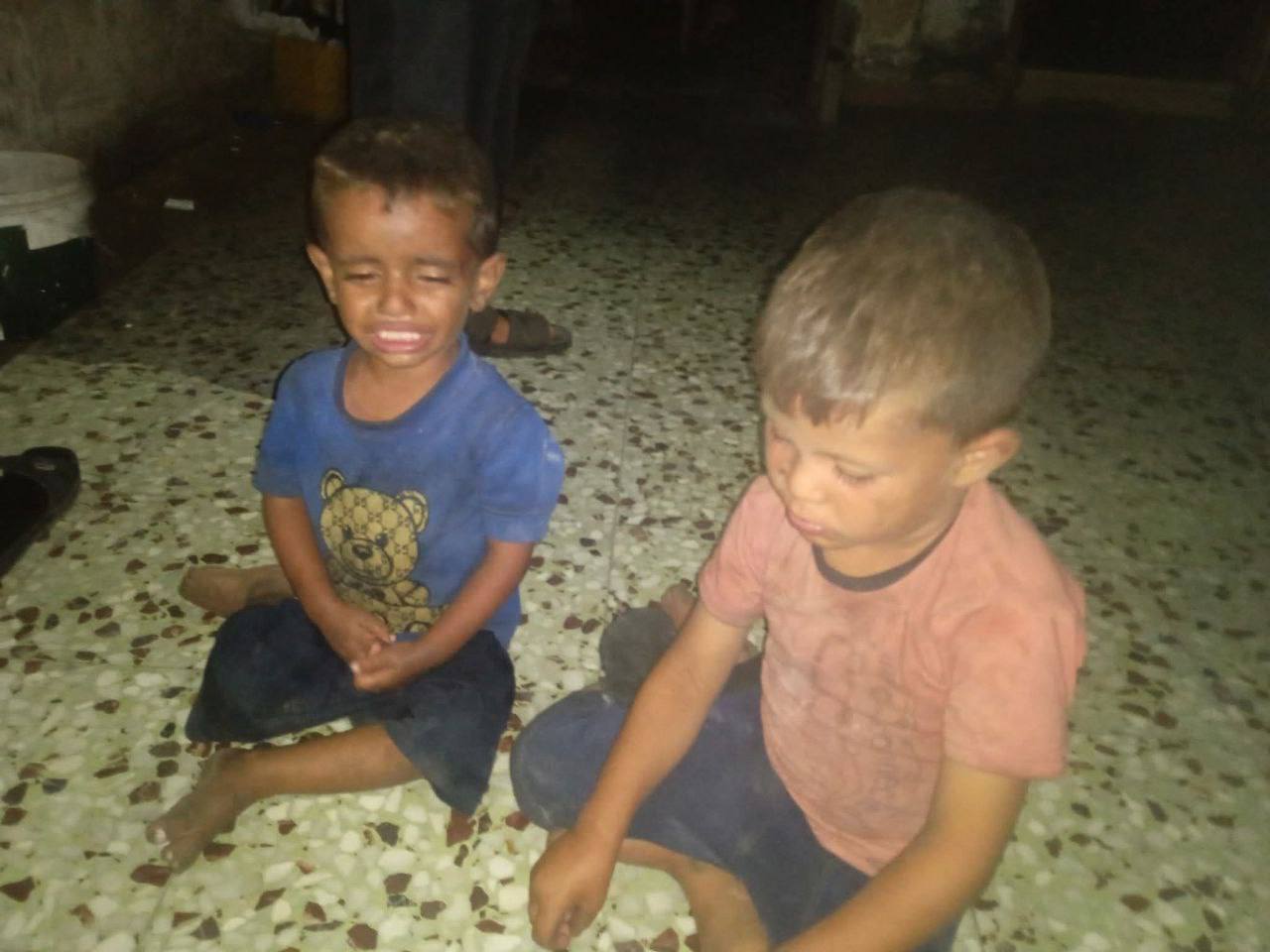 Two missing children were found in the house of Abu Mahmoud Al -Hassi, opposite the beach club direc