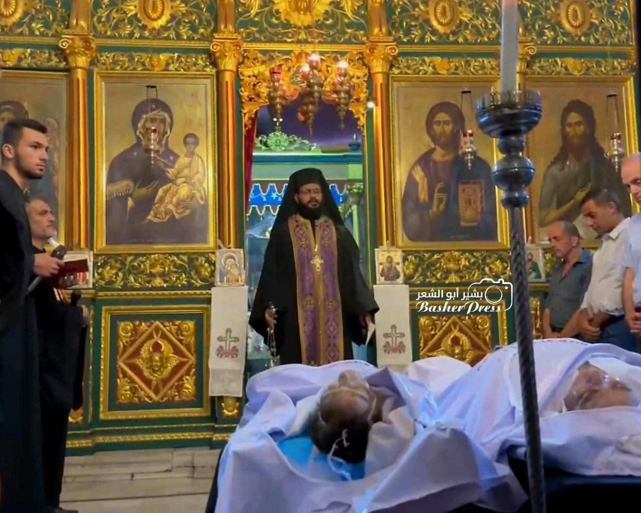 Those who spread 3 martyrs from the Palestinian Christian community after the occupation bombardment