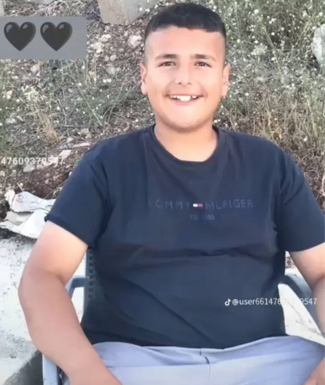 Health: The martyrdom of the child Ibrahim Imad Ahmed Mahmoud Hamran (14 years old) was shot by the