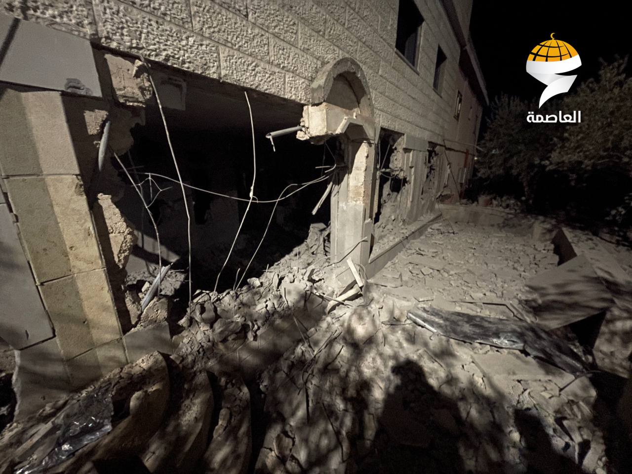The family home of the martyr Muhammad Bassam Taha from the town of Qatana, northwest of Jerusalem,