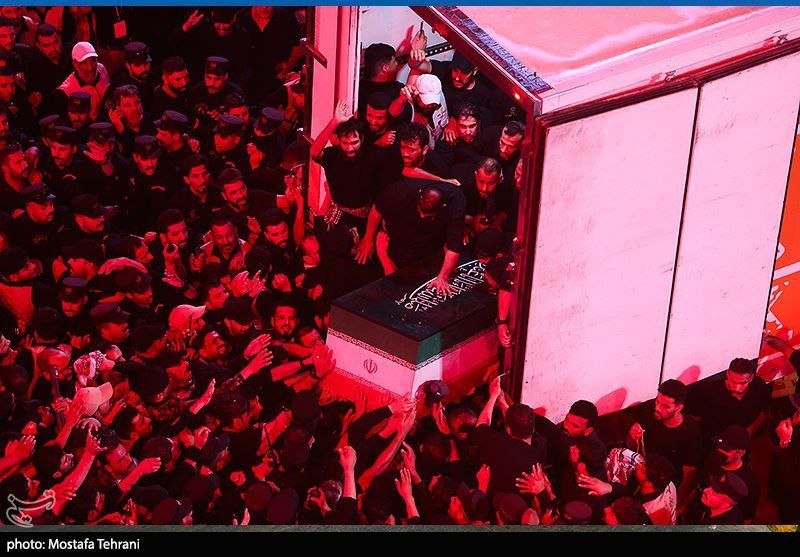 Large crowds participate in the funeral of Iranian Supreme Leader Ali Khamenei and a number of his f