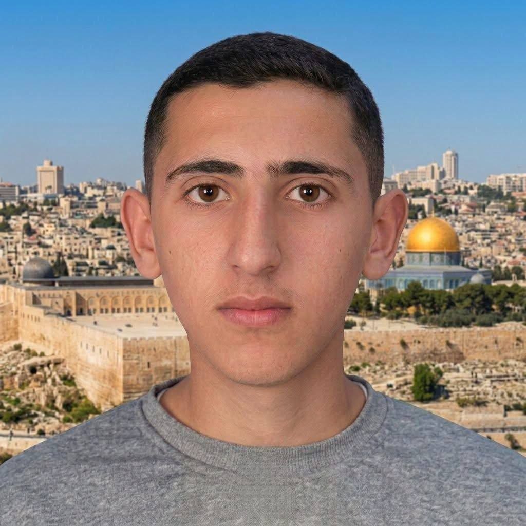 A day after he celebrated his success in the Tawjihi high school... student Khaled Zaki Al-Breim was
