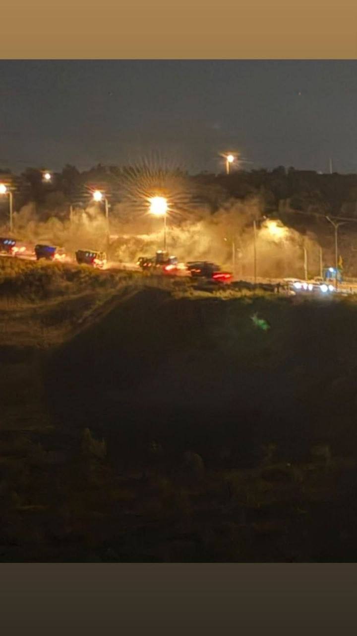 Large forces of the occupation army stormed the village of Tal, southwest of Nablus, accompanied by