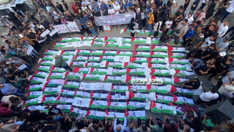 The funeral of the bodies of 100 martyrs in Gaza, including 70 children, after they were recovered f
